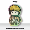 Kuruu Sticker Pixel Hologram Attack on Titan - Armin