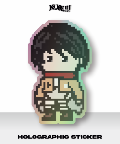 Kuruu Sticker Pixel Hologram Attack on Titan/AoT - Mikasa