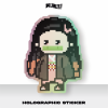 Kuruu Sticker Pixel Hologram Anime Kimetsu no Yaiba/KNY - Nezuko