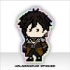 Kuruu Sticker Pixel Hologram Anime Game Genshin Impact - Zhongli