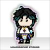 Kuruu Sticker Pixel Hologram Anime Game Genshin Impact - Xiao