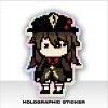 Kuruu Sticker Pixel Hologram Anime Game Genshin Impact - Hutao