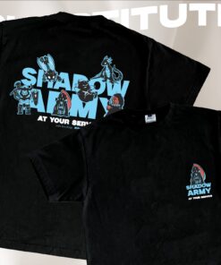 Baju Kaos Anime Manhwa Solo Leveling - Kuruu Shadow Army At Your Service Tee