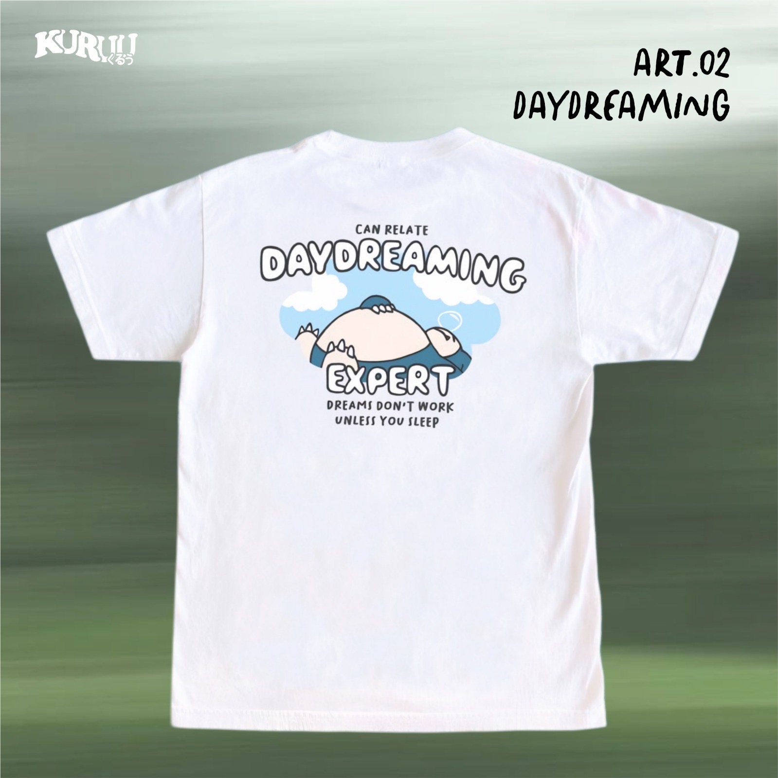 Baju Kaos Anime Pokemon- Kuruu Day Dreaming Tee