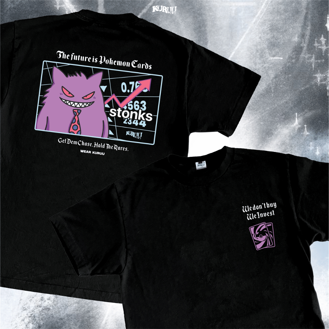 Baju Kaos Anime Pokemon- Kuruu stonks tee