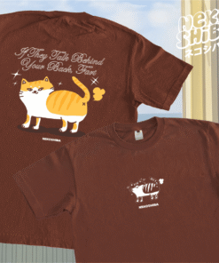Baju Kaos Boxy Shirt - Nekoshiba Fart Tee