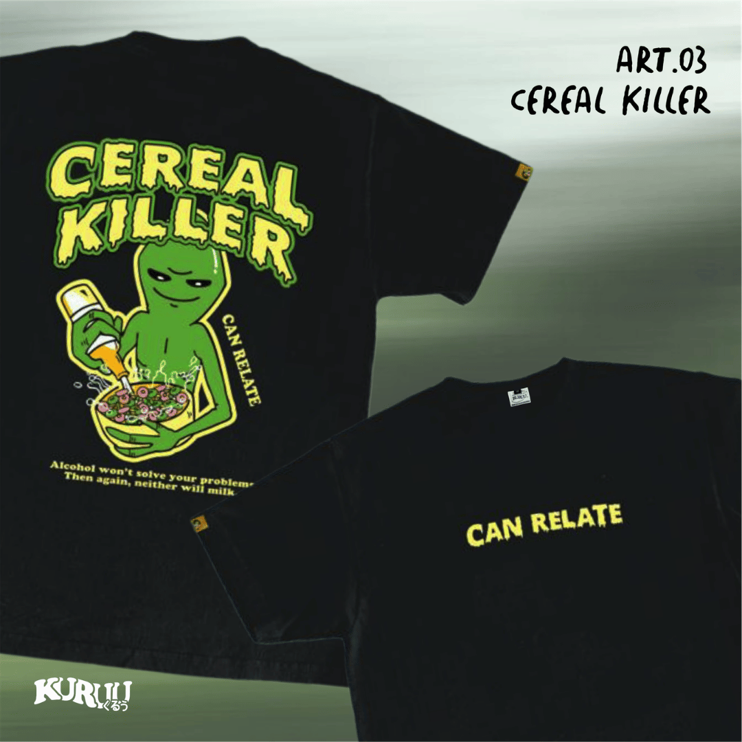Baju Kuruu basic graphic shirt - Kuruu Cereal Tee