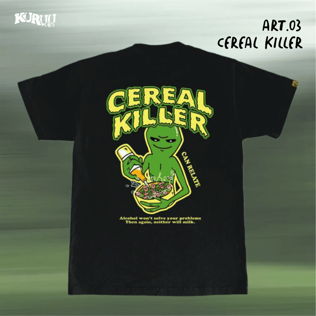 Baju Kuruu basic graphic shirt - Kuruu Cereal Tee - Image 3